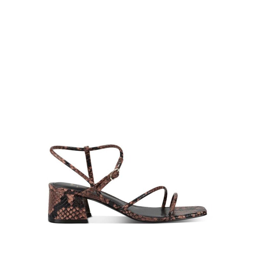 MARC FISHER Womens Brown Snakeskin Jiny 2 Leather Slingback Sandal 6.5 M
